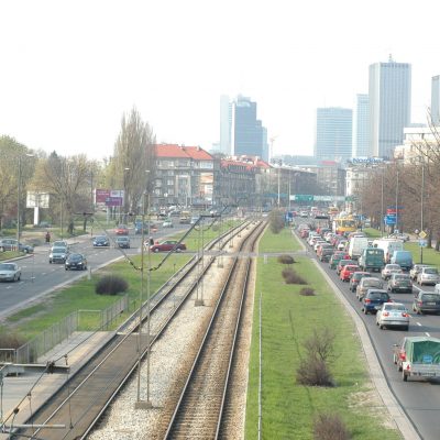 Ruch na drogach w Warszawie